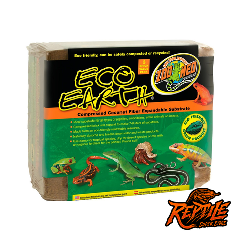 Zoo Med Eco Earth 3-pack substrate bricks